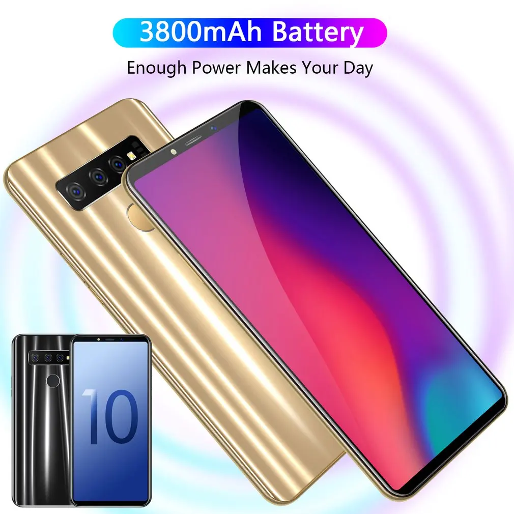 S10 мобильный телефон 6,1 дюймов 3g смартфон 1+ 16 Гб четырехъядерный трехъядерный с камерой смартфон водонепроницаемый пылезащитный Android Dual Sim