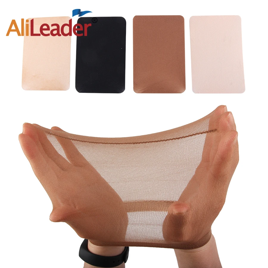 Alileader Cheap 2Pcs Wig Caps Stocking Cap Wig Deluxe Wig Cap Hair Net For Weave Nylon Stretch Mesh Wig Cap With Elastic Band