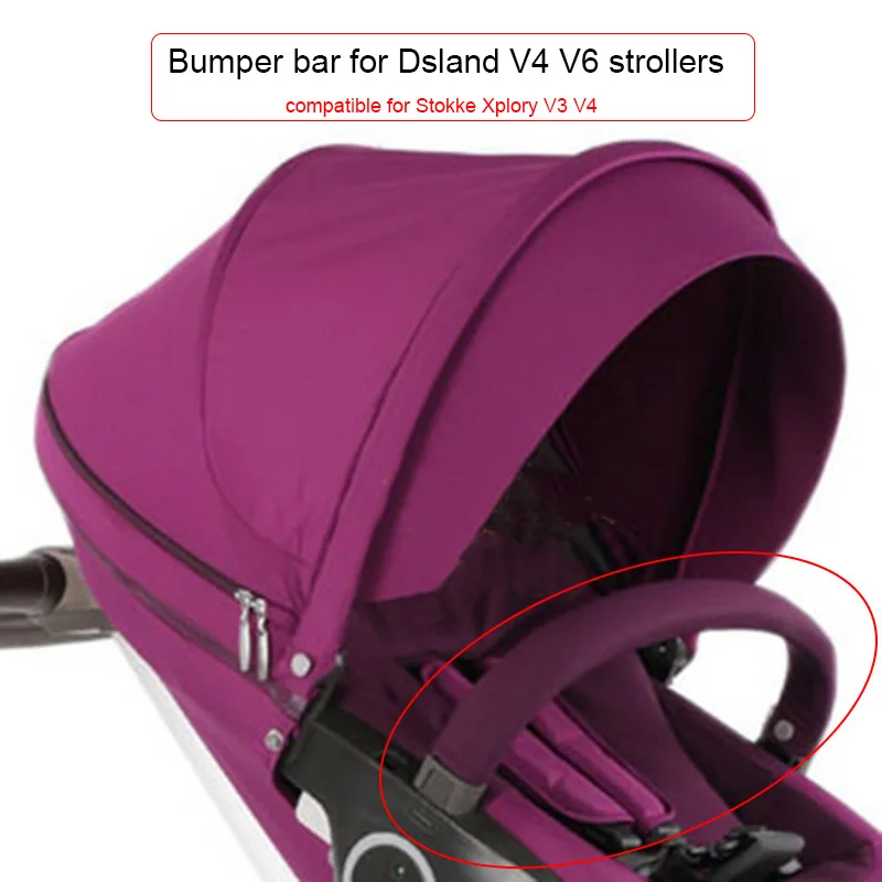 Bumper Bar For Xplory V3 V4 B-BEKO Stroller Dsland V4 V6 Pram Safety Bar Baby Trolley Armrest Handrail baby stroller accessories deals	