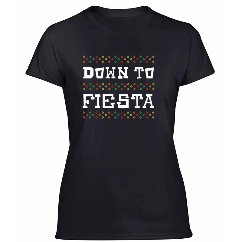 Women-Black Новая мода Humor down to fiesta, футболка для мужчин и женщин,, мужские размеры, S-5xl, новинка, Мужская футболка, короткий рукав, комиксы, хип-хоп топы - Цвет: Women-Black