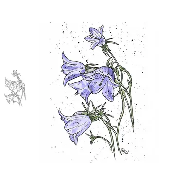 

JC Rubber Stamps for Scrapbooking Morning Glory Flowers Silicone Seals Craft Stencil Album Card Make Decoration Sheet 2020 New