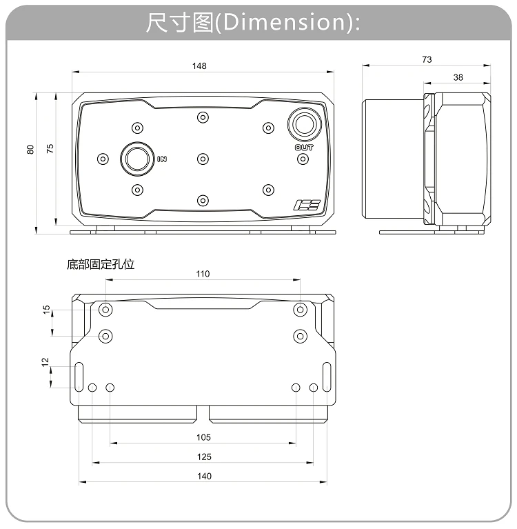  IceMan Cooler Dual D5 Pump Cover Refit Armor accessory Dul D5 Pump modified G1/4 Thread suit 12cm 1