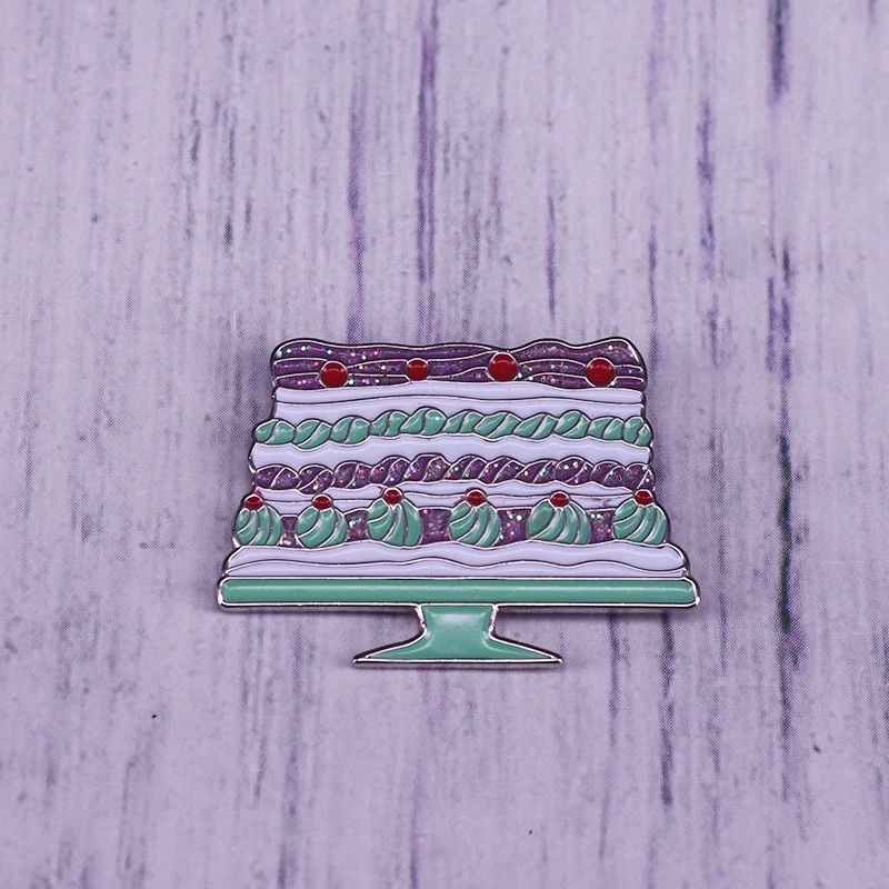 Multilayer Cream Cake Enamel Pin Brooch Pin For Kids Brooches