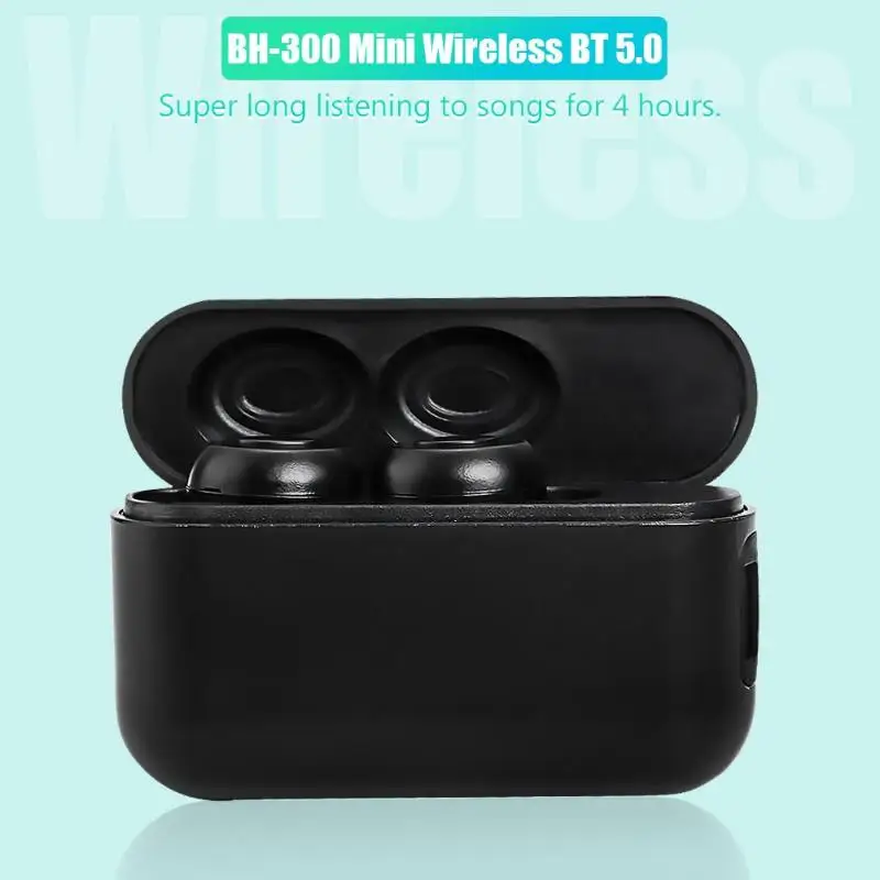 BH-300 Bluetooth 5,0 гарнитура мини Беспроводные Hi-Fi музыкальные наушники с зарядным устройством 5,0 версия Высокоскоростная передача данных