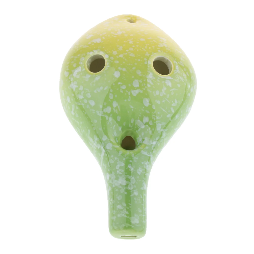 6 Holes Ceramic Ocarina C Key Musical Instrument for Music Lovers