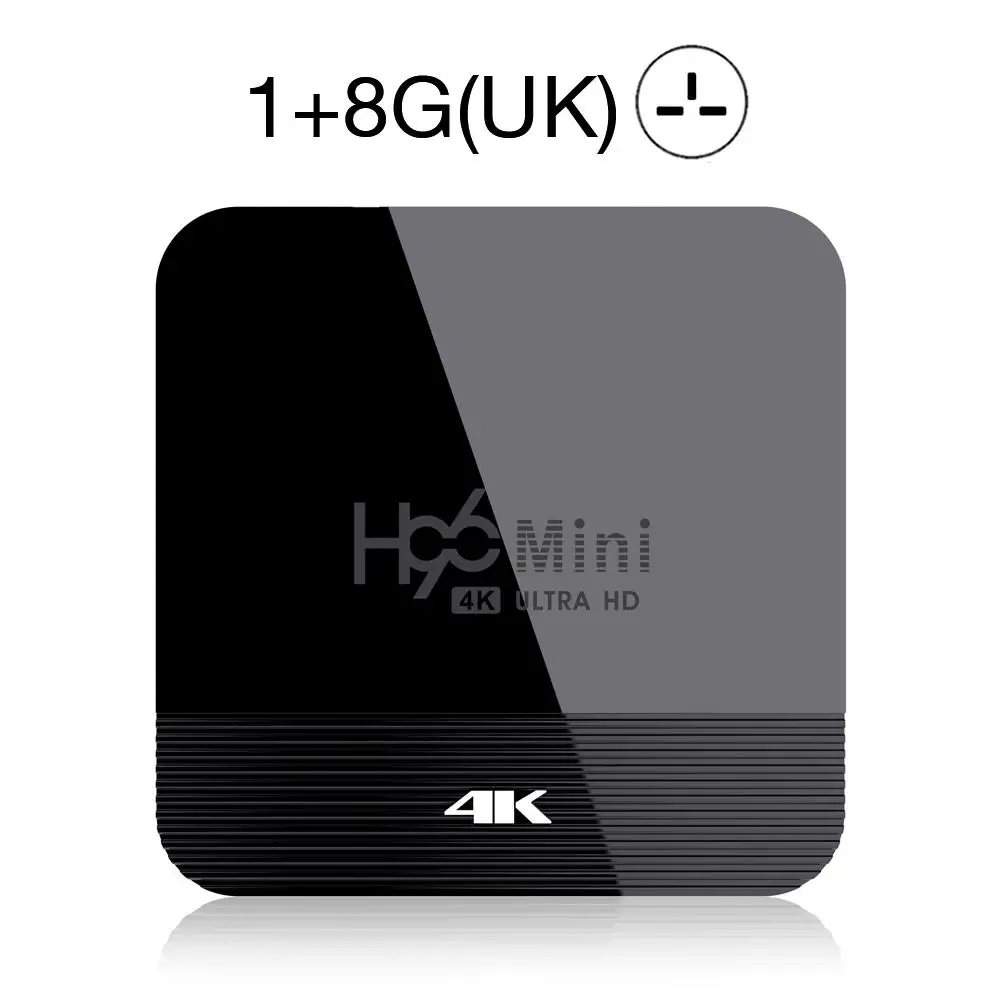 Смарт ТВ приставка Android 9,0 8GB 16GB Медиаплеер 4K ТВ приставка 2,4G/5G WiFi Bluetooth для Netflix Youtube 4K HD приставка - Цвет: 8G UK