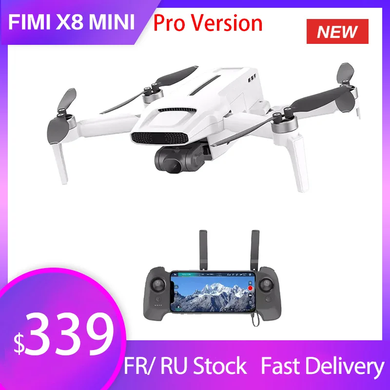 FIMI X8 Mini Pro Дрон с камерой 8 км передача 4K GPS профессиональные дроны оригинальный