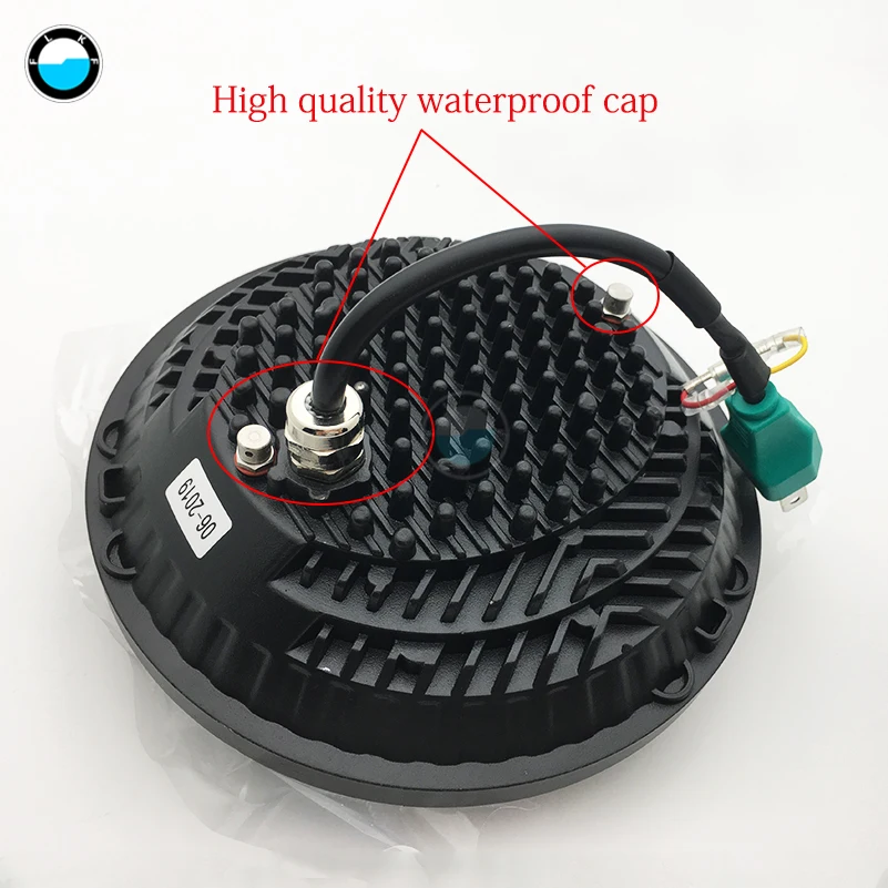 7 дюймовая светодиодная мотоциклетная фара черного цвета с угловым глазом для