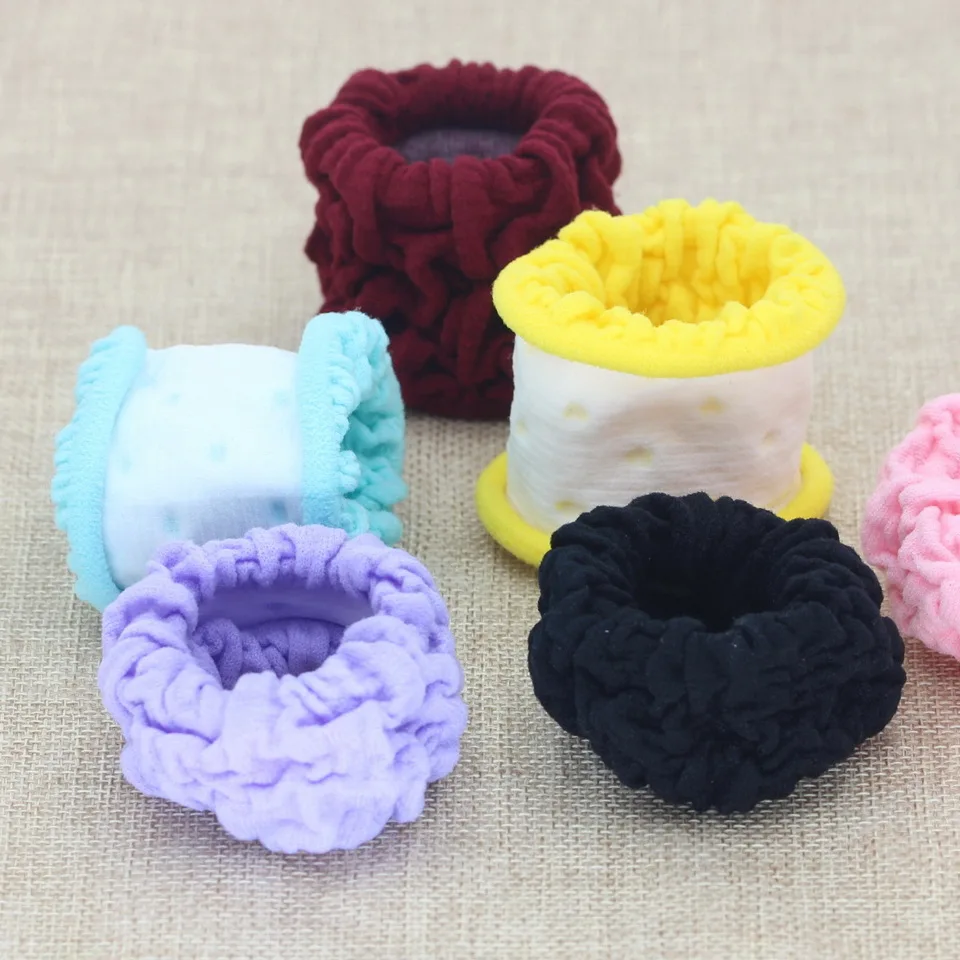 High elasticity Women Basic Thick Elastic Hair Bands Tie Gum Scrunchie Ponytail Holder Rubber Bands Fashion Hair Accessories