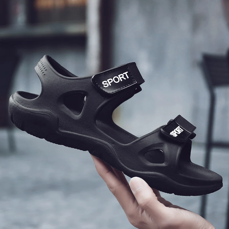 summer new sandals men's new shoes open toe sandals flat shoes Roman sandals men's casual sandals outdoor sports shoes