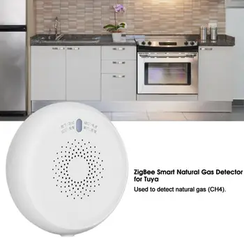 

gas alarm 100-240V Wireless Smart Natural Gas Detector Alarm Sensor App ZigBee Remote Control for US Plug gas sensor