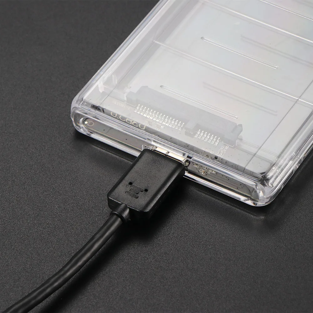 2,5 дюймов USB 3,0 USB 3,1 type-C SATA HD коробка SSD HDD жесткий диск Внешний корпус HDD прозрачный корпус инструмент