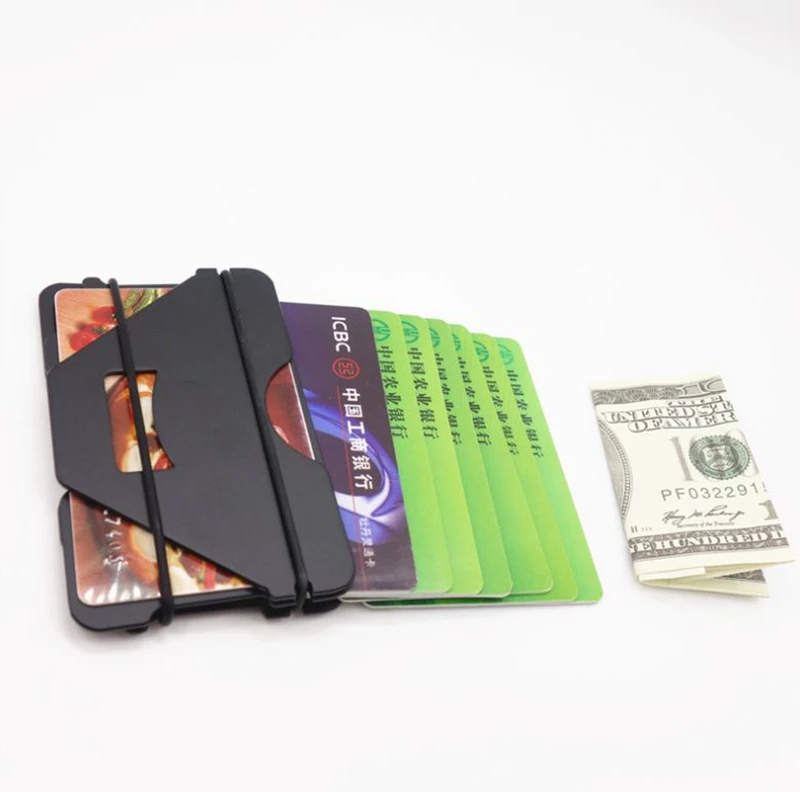 Брендовый алюминиевый тонкий держатель для карт ID Bank, кошелек для Карт RFID, чехол для кредитных карт, минималистичные мужские кошельки, мини кошелек для путешествий, Органайзер