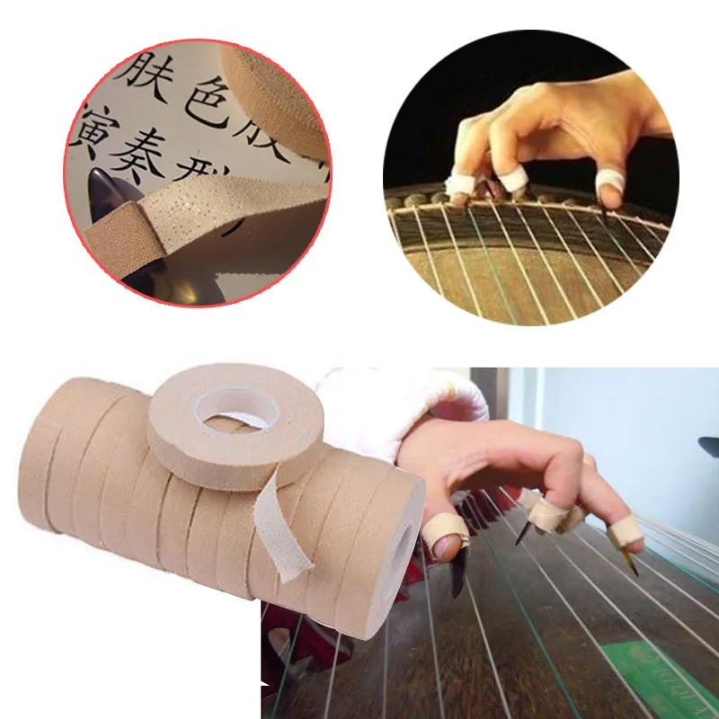 Клейкая лента для защиты ногтей 1 рулон Guzheng и Pipa Lute захвата пальцев аксессуары