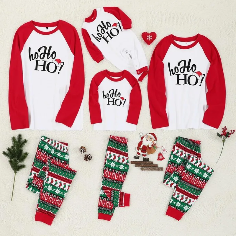 

Christmas Sets Family Pajamas Warm Dad Kids Girls Boy Mommy Sleepwear Nightwear Mother Daughter Clothes Matching Family Outfits