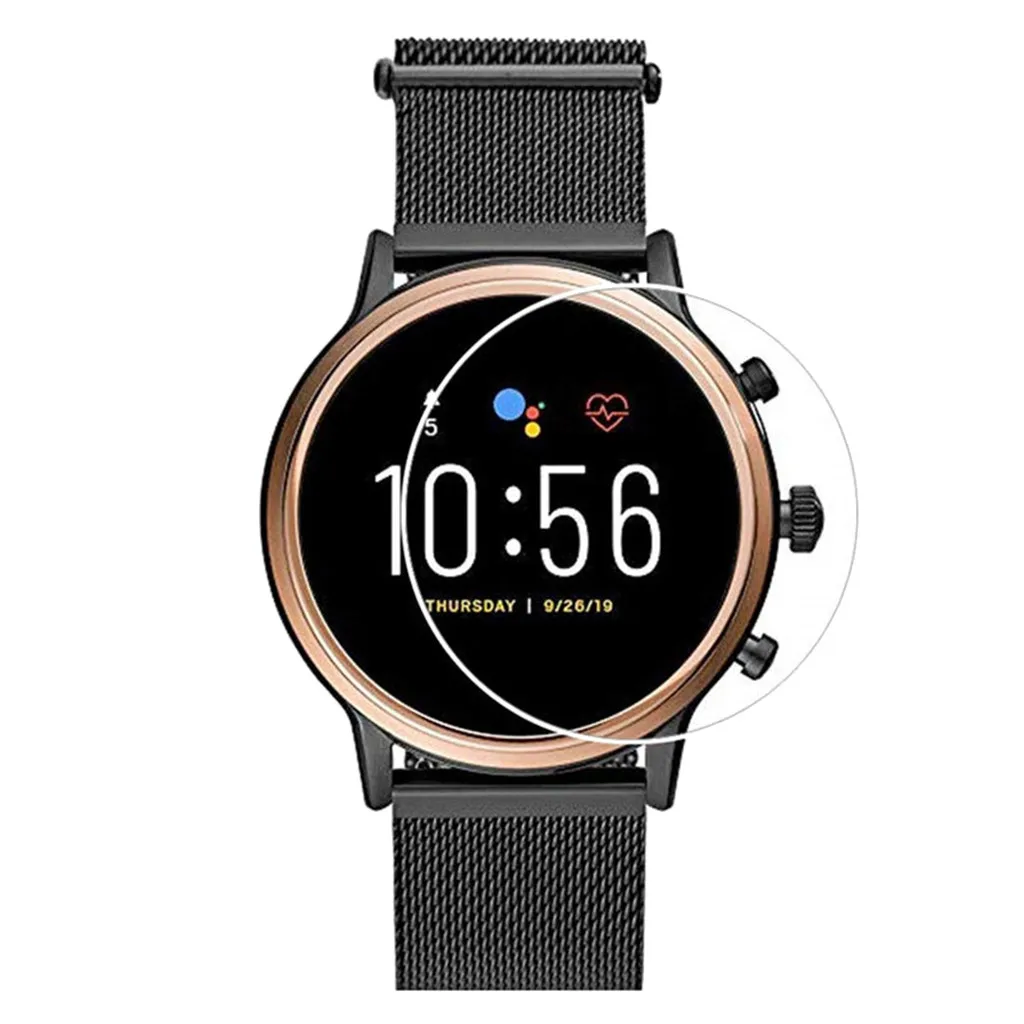 Защитная пленка из закаленного стекла для смарт часов Fossil Gen5 Q прозрачная