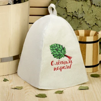 

Bath hat with light steam embroidery, first grade