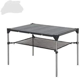 

Outdoor Table Outdoor square camping table folding table mesa plegable desk table pliante mesa aluminum alloy desk 56*39*36CM