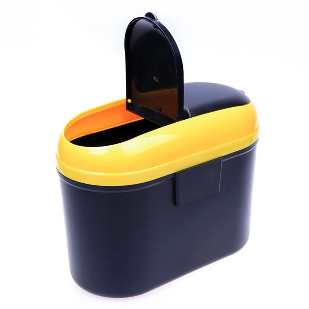Garbage bag for car Car garbage bin trash can storage box debris bucket Plastic waste Double open container | Автомобили и