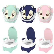 Pot à pipi pour enfants, siège d'entraînement de toilette pour bébés, animaux mignons, 3 couleurs 