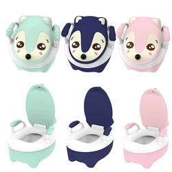 Suporte infantil fofo de animais para vaso sanitário, 3 cores, crianças, portátil, penico, assento para praticar uso de vaso sanitário
