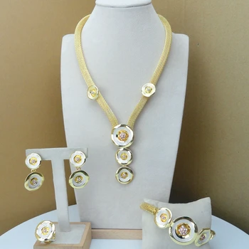 

Yuminglai Dubai Gold Jewelry Sets Imitation Jewelry for Women FHK8228