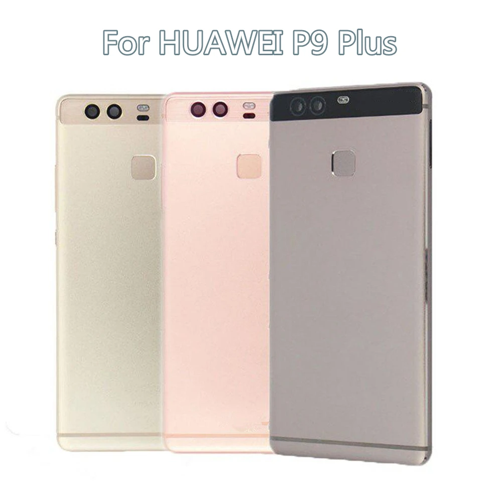 Sinbeda trasera para Huawei P9 Plus, sensor huella dactilar, cubierta trasera de metal original, carcasa, lente, botones y carcasas teléfonos móviles| - AliExpress