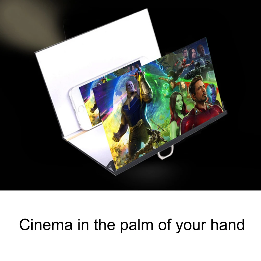 3D усилитель экрана увеличительное стекло для мобильного телефона HD Подставка для видео складной экран увеличенный держатель для защиты глаз
