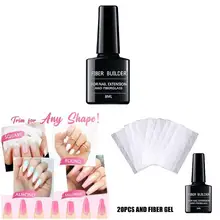 Профессиональный удлинитель для ногтей, набор акриловых насадок для ногтей с сильной адгезией, гель из стекловолокна