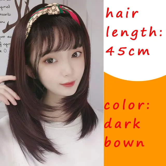 Synthetic Headband Hair Extensions Hat Wigs Natural Hair Band Accessories  For Women Female Girl Long Short Headband Mumupi - Hat Wigs & Extensions -  AliExpress