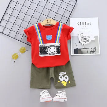 

Summer Children Clothes Baby Boys Girls Cartoon T Shirt Shorts 2Pcs/set Kids Infant Clothing Toddler Fashion Tracksuit Cloth Set