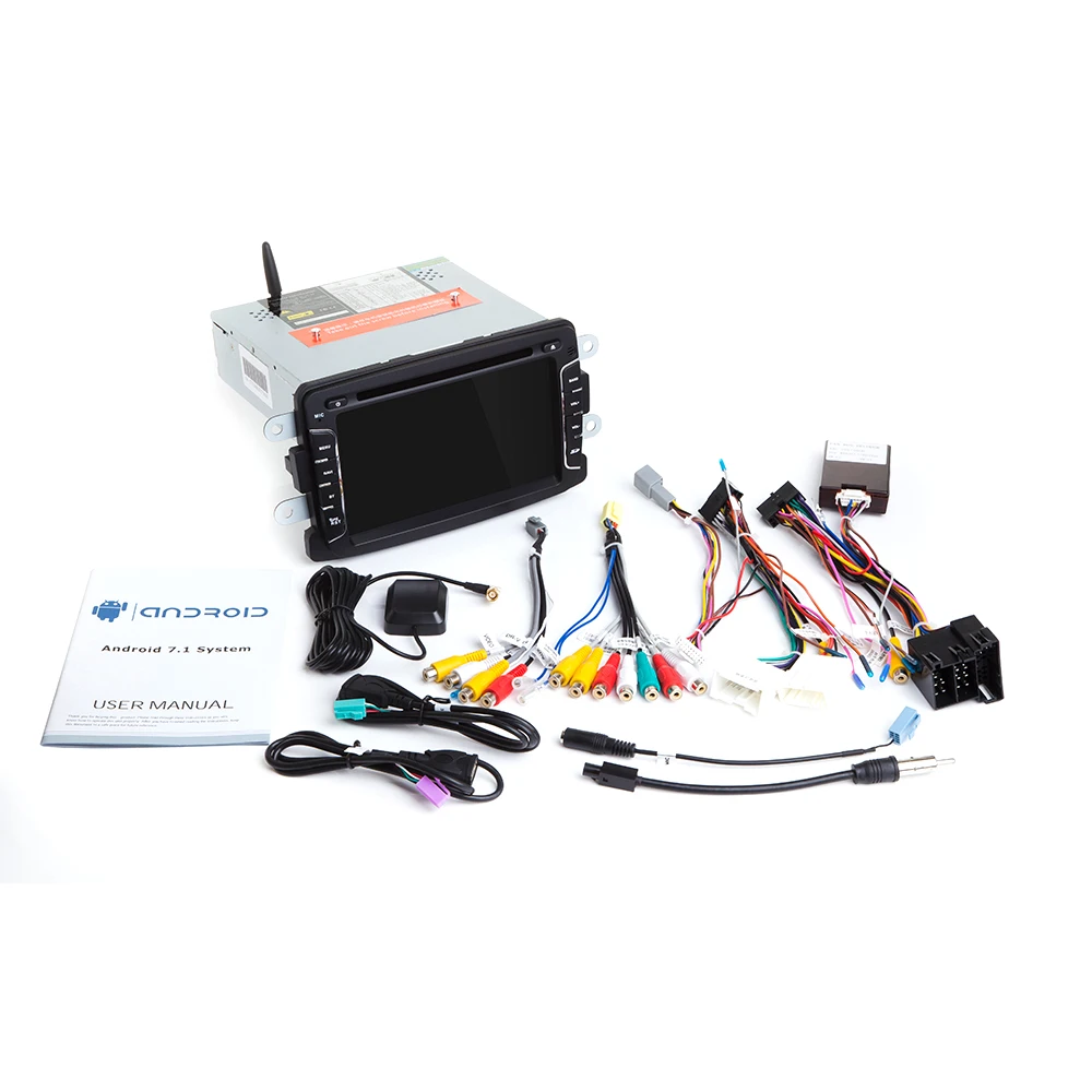 DSP 4GB 1 din android 9,0 автомобильный радио мультимедиа для Dacia Lodgy Logan, Duster Sandero Renault Captur/Lada/Xray DVD gps навигация