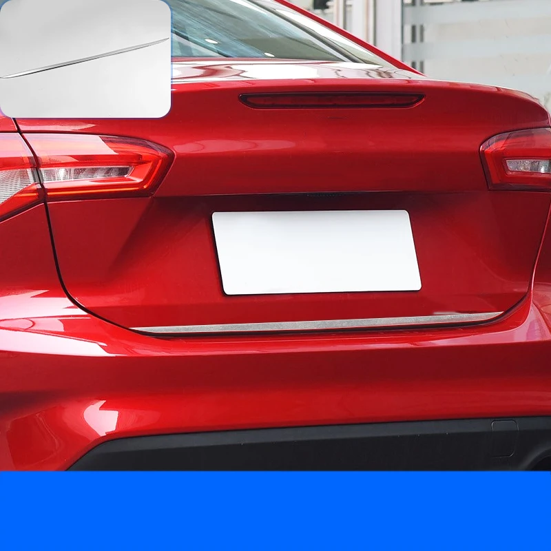 

Lsrtw2017 for Ford Focus MK4 Car Trunk Tailgate Strip Trims Decorative Interior Accessories Chrome 2019 2020 2021