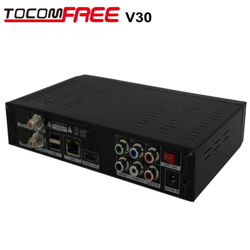 Tocomfree V30 STB спутниковый ТВ приемник DVB-S2 NTSC PAL FTA встроенный JB200 турбо 8PSK тюнер Cccam Newcamd Северная Америка