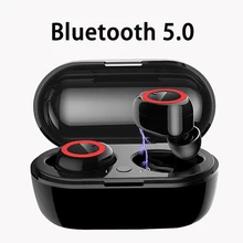 Écouteurs intra-auriculaires sans fil Bluetooth 5.0, oreillettes Y50 TWS, commande tactile, suppression du bruit, pour le Sport, pour téléphone