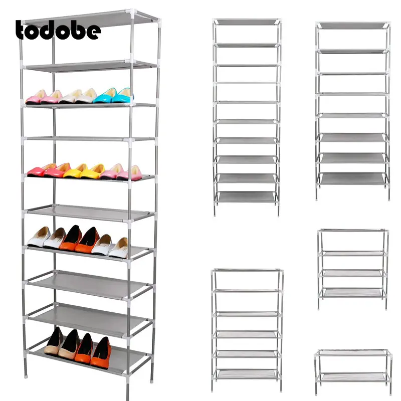 

Multilayer Simple Shoe Rack Easy to Install Shoes Storage Shelf Home Dorm Dustproof Nonwoven Fabric Space Saver Shoe Cabinet