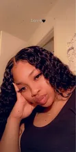 Malaika Rizado corto Bob 13x4 frente de encaje pelucas de cabello humano Pre arrancó Remy cierre peluca Frontal para las mujeres negras de la onda profunda