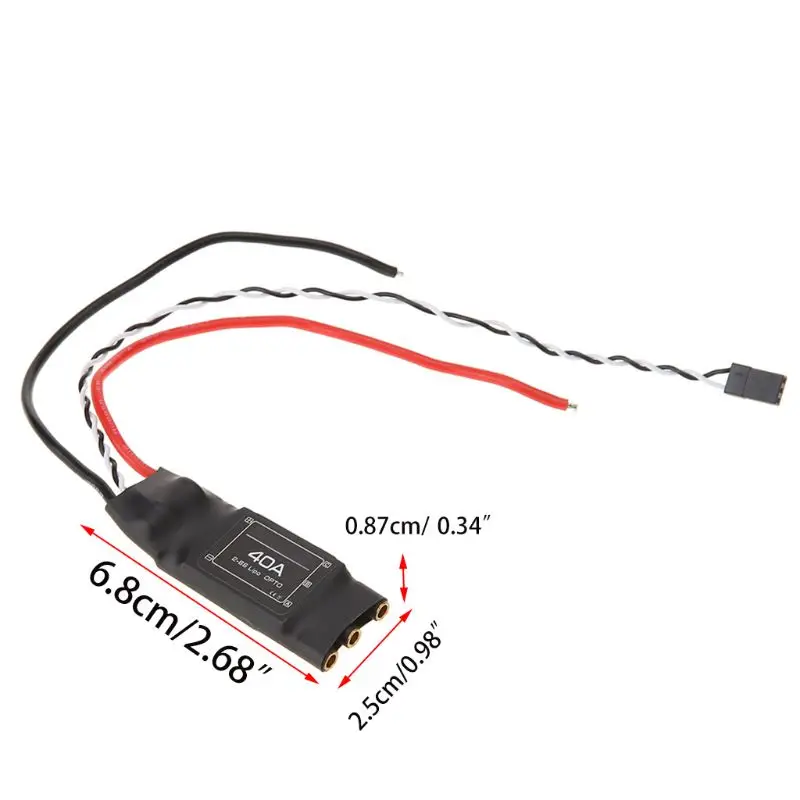 40A бесщеточный ESC 2-3S контроль скорости для RC квадрокоптера мультикоптера короткий провод дропшиппинг