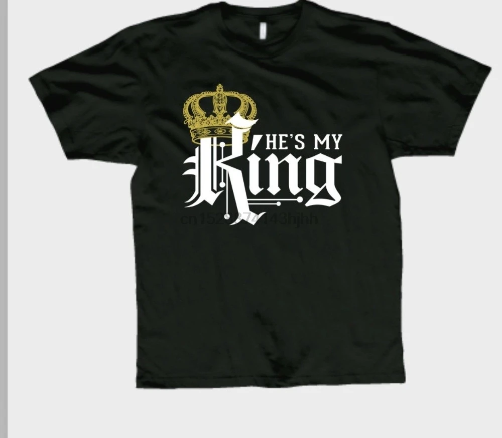 Новый модный мужской Комплект футболок LoveT-рубашки-King And queen-его и ее футболка!
