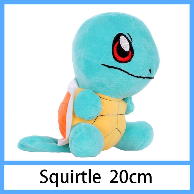 Пикачу Бульбазавр Squirtle Charmander плюшевые игрушки коготь машина кукла аниме периферийные чучела фестиваль событие подарок школы - Цвет: Squirtle 20cm