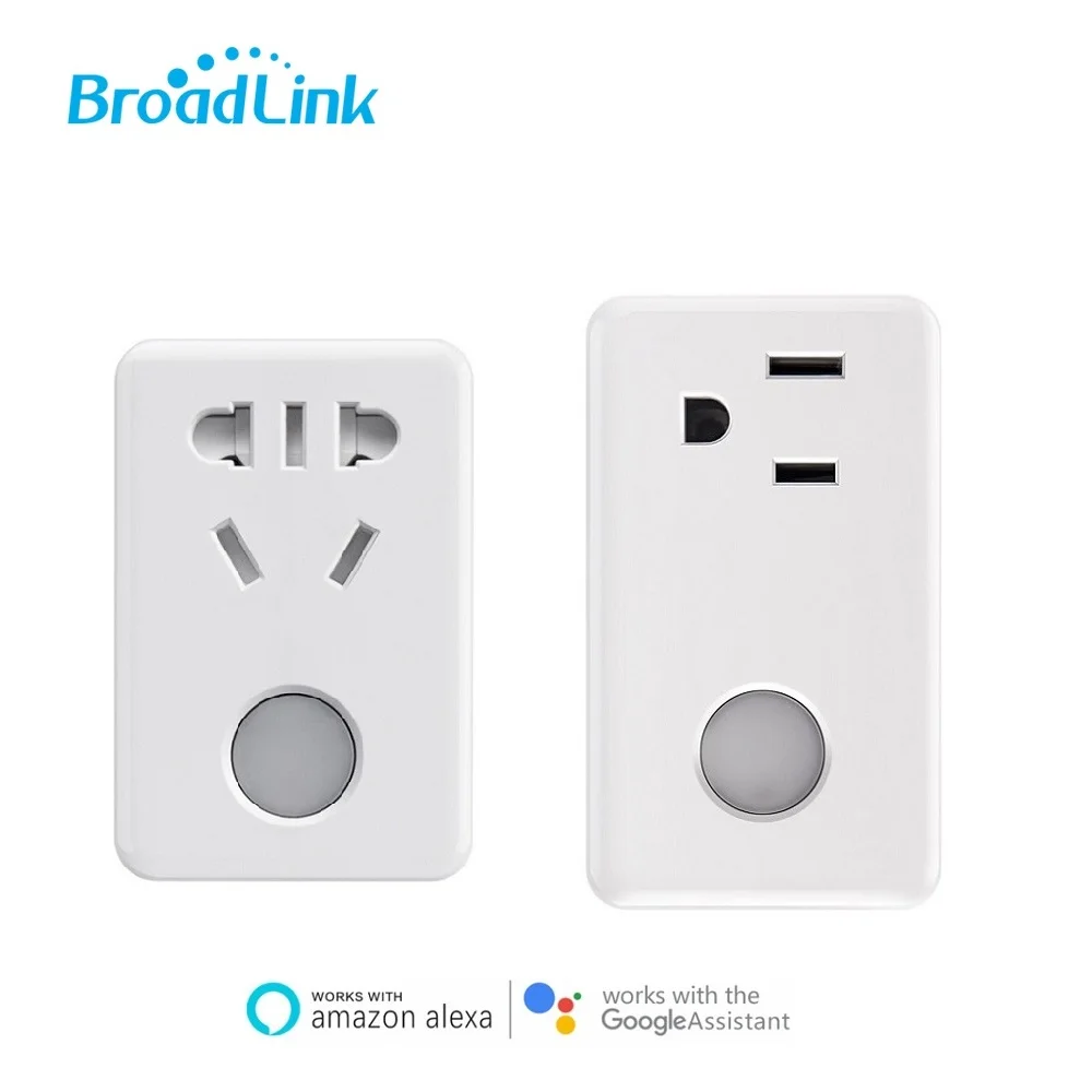 Розетка электрическая Broadlink SP3 с таймером и Wi Fi голосовым управлением через Alexa