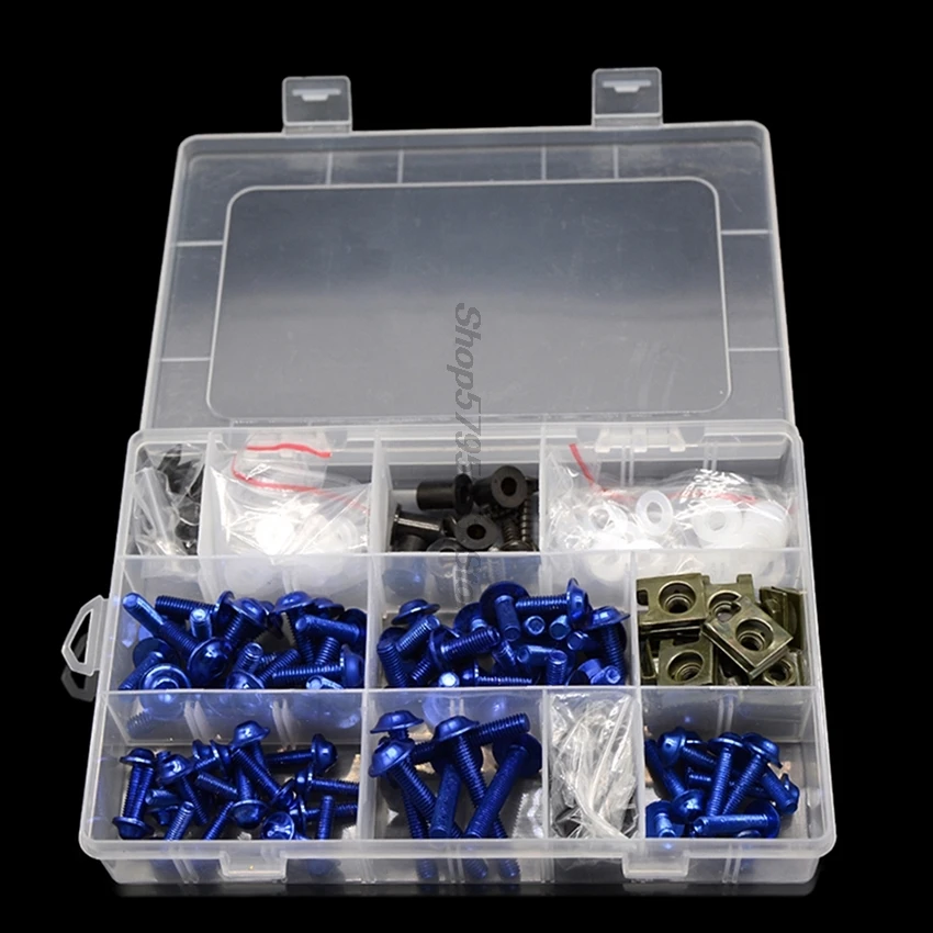 Zhyubnd Motorrad Schrauben Set - 175-teiliges Verkleidungs-Kit Für Yamaha FZ Modelle