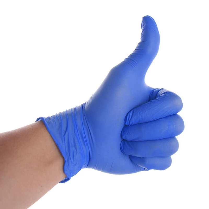 

100pcs Disposable Latex Rubber Rloves Nitrile Dishwashing/Kitchen/Work/Rubber/Garden Gloves Universal For Left and Right Hand