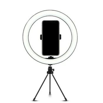 

10 inch LED Ring Light with Tripod Stand Kit for Camera Phone Selfie Video Live Stream Mobile Phone Fill Light