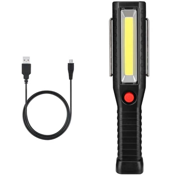 

ABZB-Usb Charging Cob With Hook Outdoor Camping Light Multi-Function Cob Inspection Light
