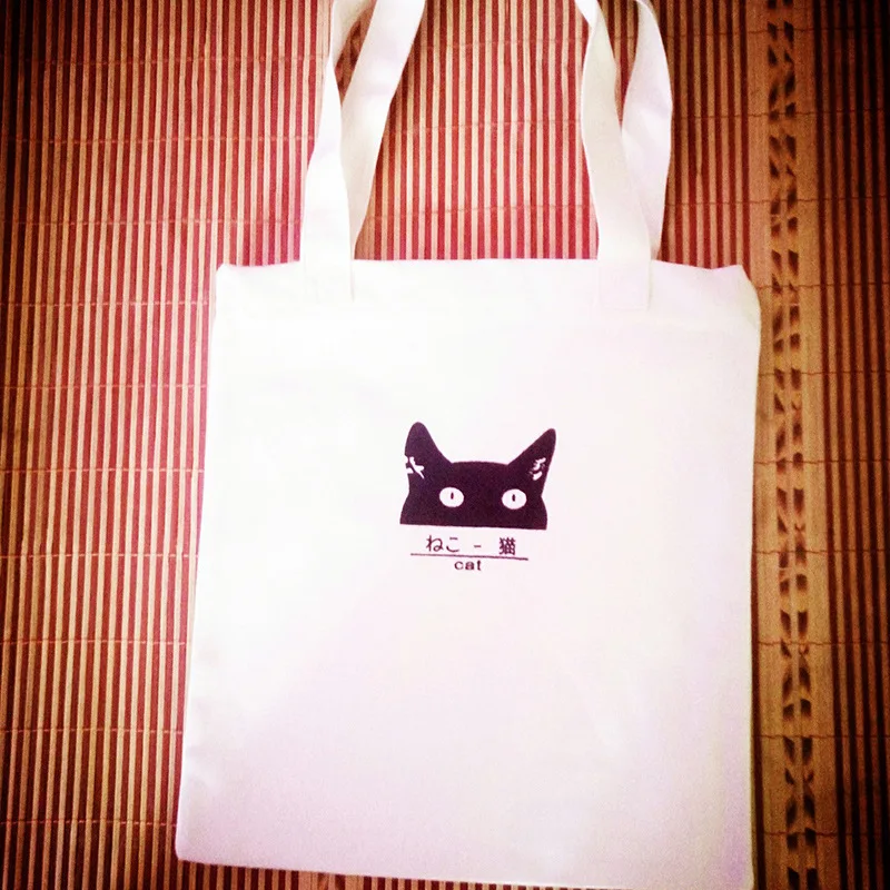 Микро для нового стиля, корейский стиль, Холщовая Сумка, простая серия MORI, Студенческая Экологичная сумка, мультяшная набивная тесьма на молнии, шоппинг