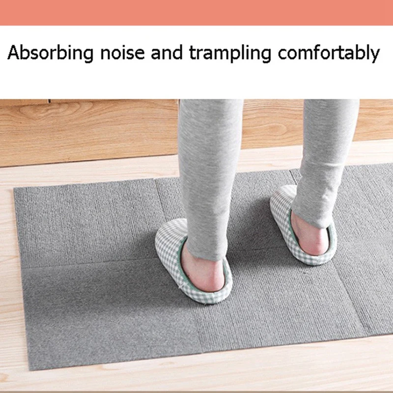 10 шт. офисный ковер, коврик для двери, Кухонное одеяло, коврик для гостиной, Нескользящая подушка, коврик для дома, без клея, самоклеящийся коврик
