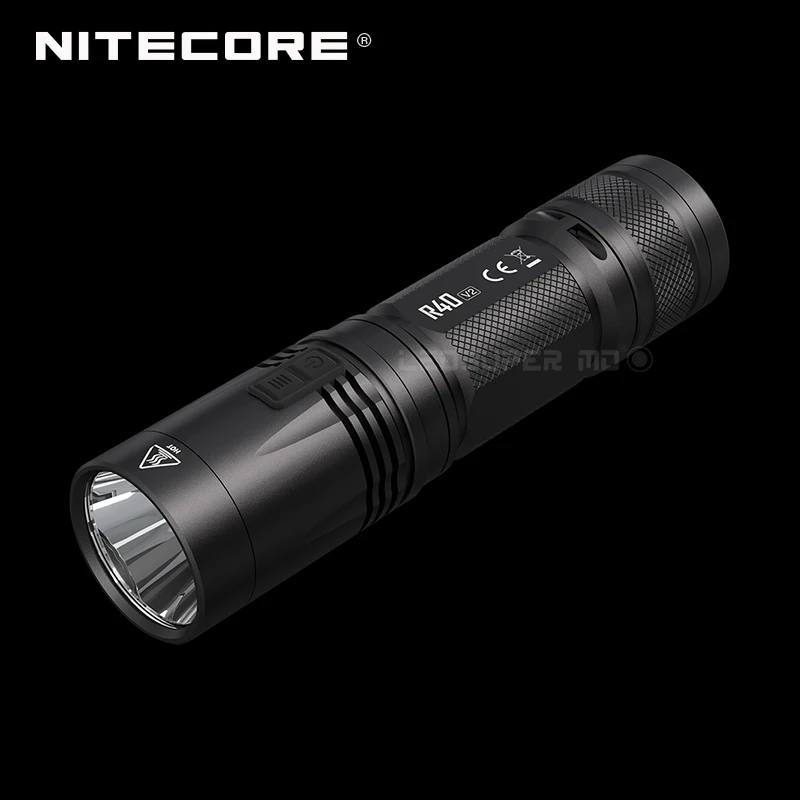 Upgraded NITECORE R40 V2 1200 Lumens CREE XP-L2 V6 LED Inductive Wireless Charging Flashlight with NL2150DW 5000mAh Battery