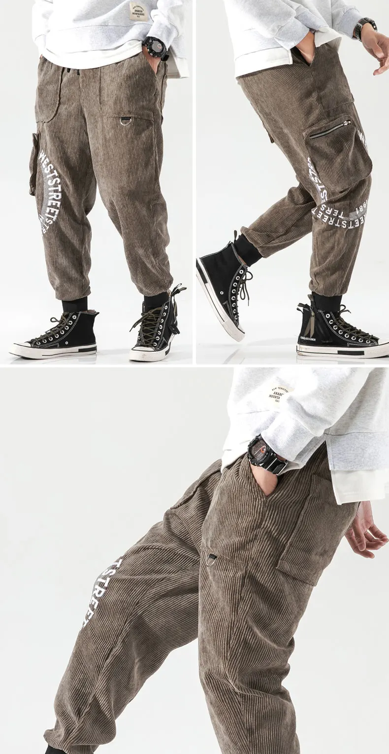 VODOF мужские повседневные удобные шаровары свободные Homme Jogger брюки на шнурке мужские брюки плюс размер брюки в китайском стиле
