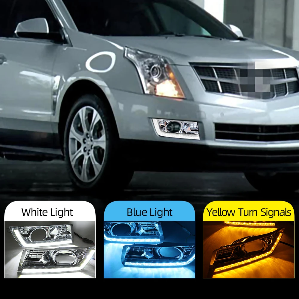 Car Flashing 2Pcs LED Daytime Running Lights For Cadillac SRX 2012 2013